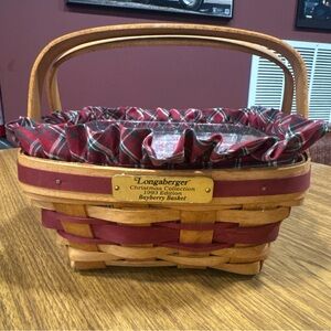 Longaberger Christmas Collection Bayberry Basket 1993